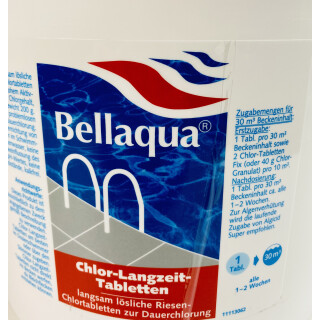 Bellaqua Chlor Langzeit Tabs 200g, 5 kg