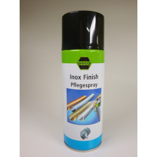 Arecal Inox Finish Edelstahlpflege, Glanzpflege und Schutz f&uuml;r Chrom- und Edelstahlteile 400 ml